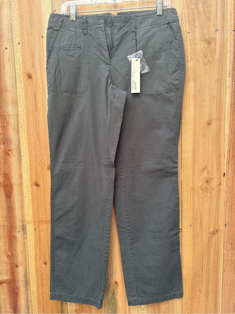 Willi Smith Straight-Leg Chinos Olive Green Size 4